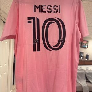 Adidas Black Logo on Pink Jersey